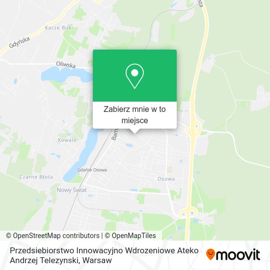 Mapa Przedsiebiorstwo Innowacyjno Wdrozeniowe Ateko Andrzej Telezynski