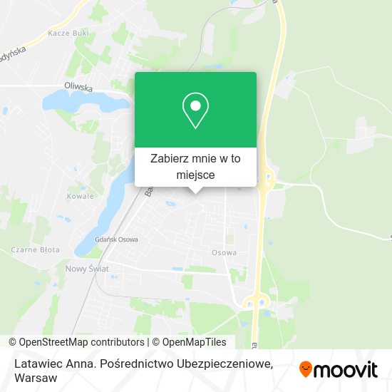 Mapa Latawiec Anna. Pośrednictwo Ubezpieczeniowe