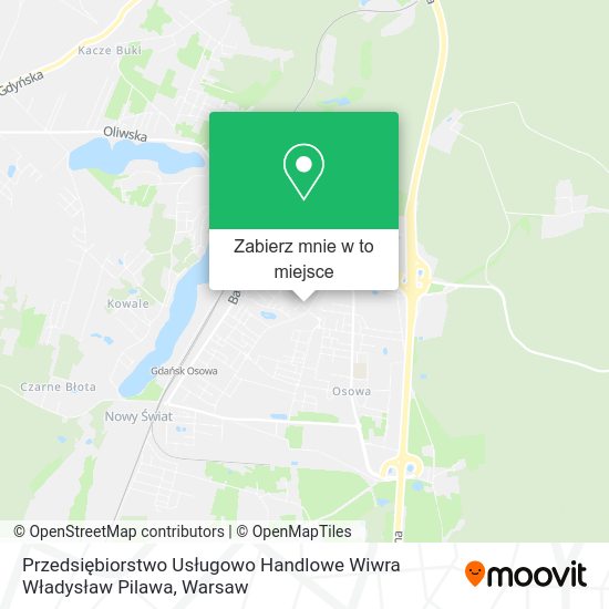 Mapa Przedsiębiorstwo Usługowo Handlowe Wiwra Władysław Pilawa