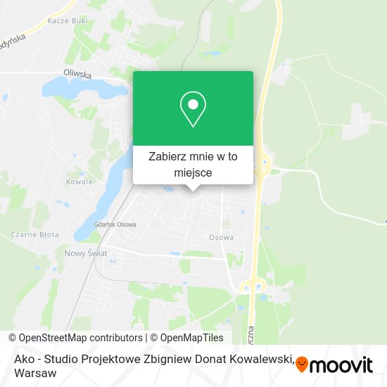 Mapa Ako - Studio Projektowe Zbigniew Donat Kowalewski