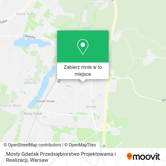 Mapa Mosty Gdańsk Przedsiębiorstwo Projektowania i Realizacji