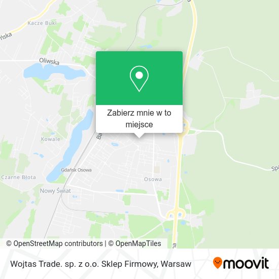 Mapa Wojtas Trade. sp. z o.o. Sklep Firmowy