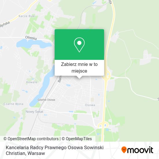 Mapa Kancelaria Radcy Prawnego Osowa Sowinski Christian