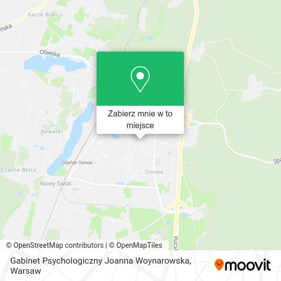 Mapa Gabinet Psychologiczny Joanna Woynarowska