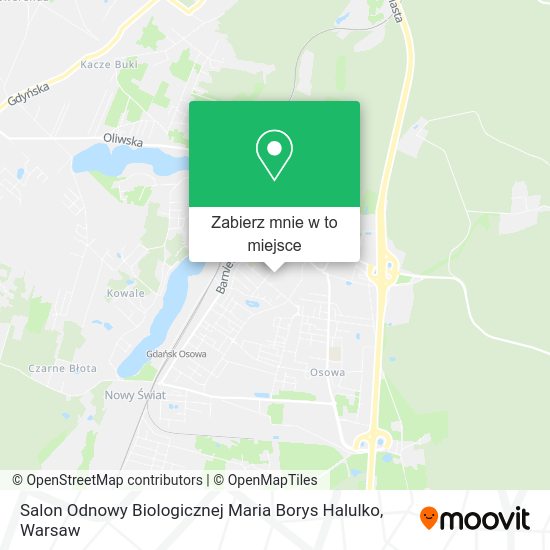 Mapa Salon Odnowy Biologicznej Maria Borys Halulko