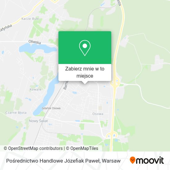 Mapa Pośrednictwo Handlowe Józefiak Paweł