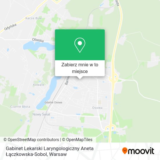 Mapa Gabinet Lekarski Laryngologiczny Aneta Łączkowska-Sobol