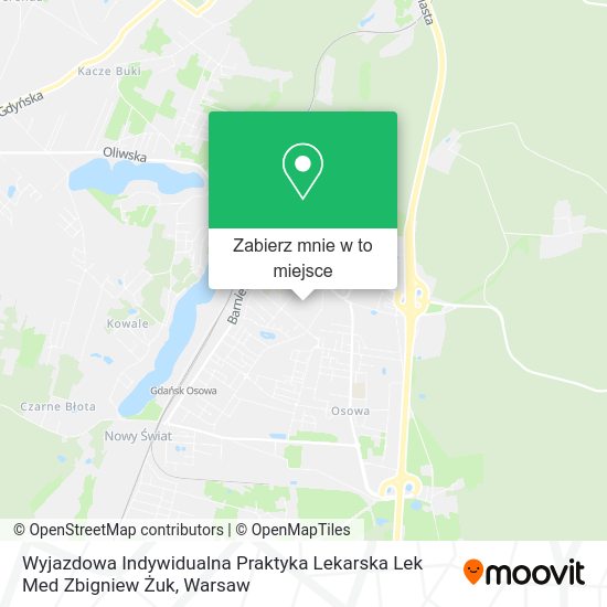 Mapa Wyjazdowa Indywidualna Praktyka Lekarska Lek Med Zbigniew Żuk