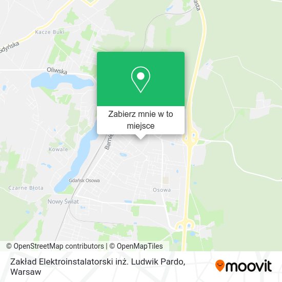 Mapa Zakład Elektroinstalatorski inż. Ludwik Pardo