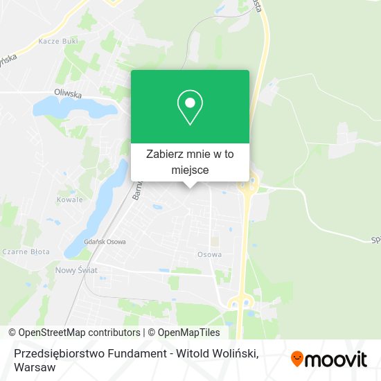 Mapa Przedsiębiorstwo Fundament - Witold Woliński