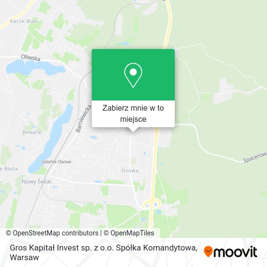 Mapa Gros Kapitał Invest sp. z o.o. Spółka Komandytowa