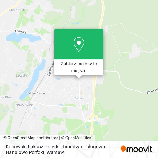 Mapa Kosowski Łukasz Przedsiębiorstwo Usługowo-Handlowe Perfekt