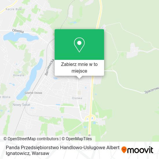 Mapa Panda Przedsiębiorstwo Handlowo-Usługowe Albert Ignatowicz