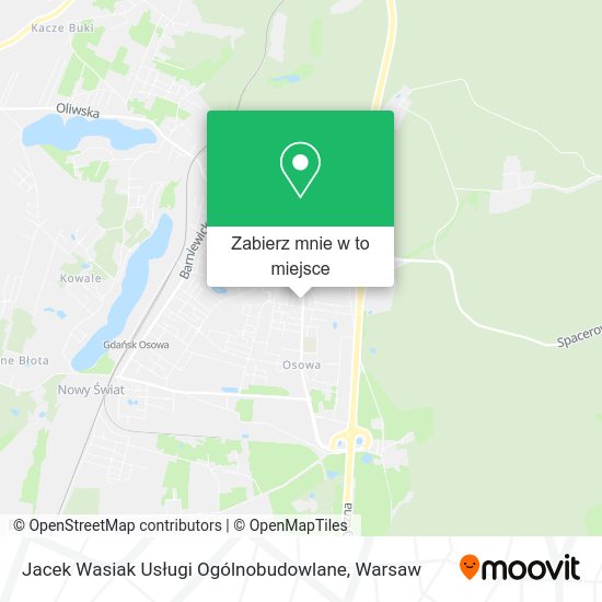 Mapa Jacek Wasiak Usługi Ogólnobudowlane