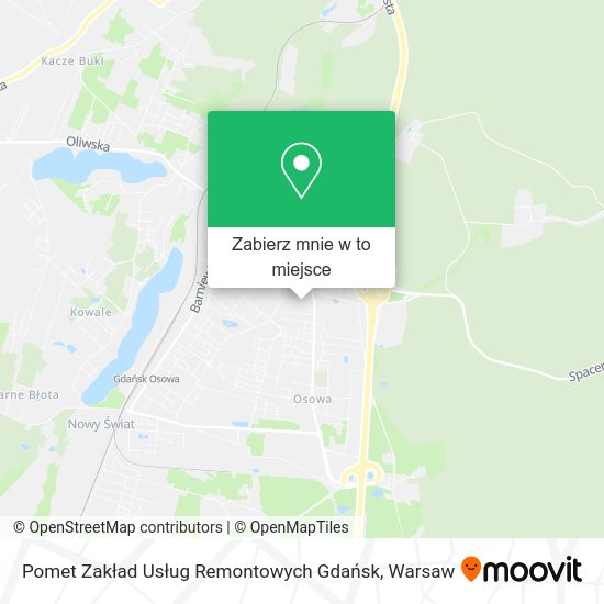 Mapa Pomet Zakład Usług Remontowych Gdańsk