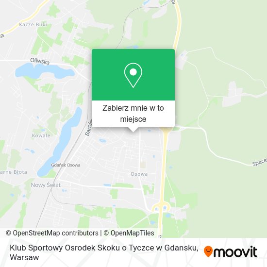 Mapa Klub Sportowy Osrodek Skoku o Tyczce w Gdansku