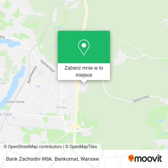 Mapa Bank Zachodni Wbk. Bankomat