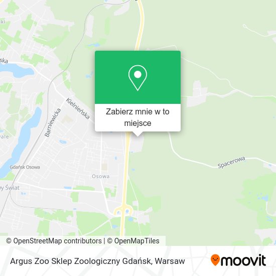 Mapa Argus Zoo Sklep Zoologiczny Gdańsk