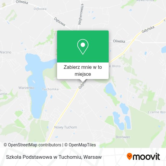 Mapa Szkoła Podstawowa w Tuchomiu