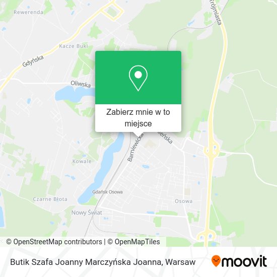 Mapa Butik Szafa Joanny Marczyńska Joanna