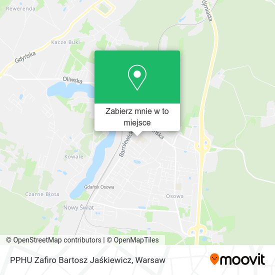 Mapa PPHU Zafiro Bartosz Jaśkiewicz