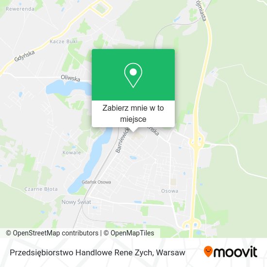 Mapa Przedsiębiorstwo Handlowe Rene Zych