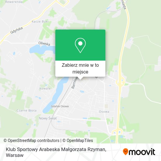 Mapa Klub Sportowy Arabeska Małgorzata Rzyman