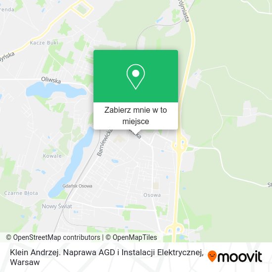 Mapa Klein Andrzej. Naprawa AGD i Instalacji Elektrycznej