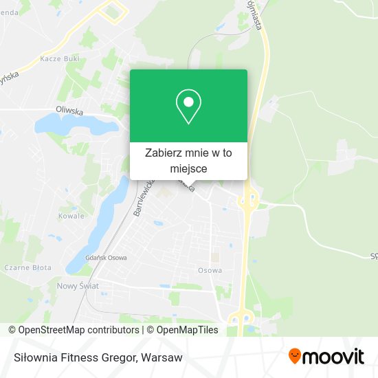 Mapa Siłownia Fitness Gregor