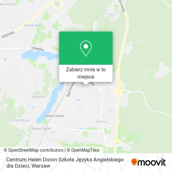 Mapa Centrum Helen Doron Szkoła Języka Angielskiego dla Dzieci