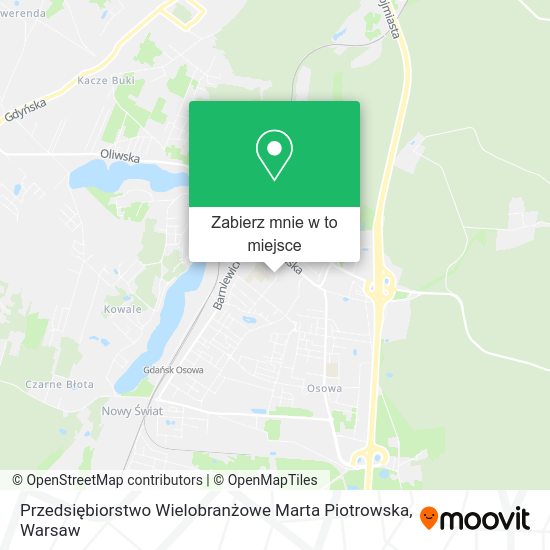 Mapa Przedsiębiorstwo Wielobranżowe Marta Piotrowska