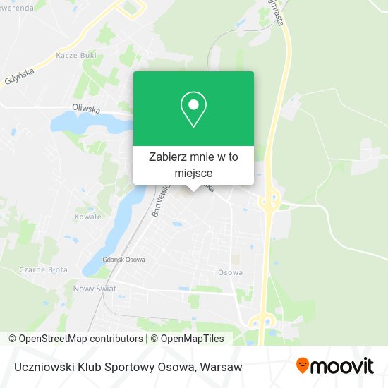 Mapa Uczniowski Klub Sportowy Osowa