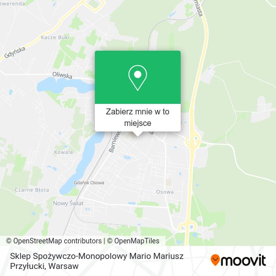 Mapa Sklep Spożywczo-Monopolowy Mario Mariusz Przyłucki