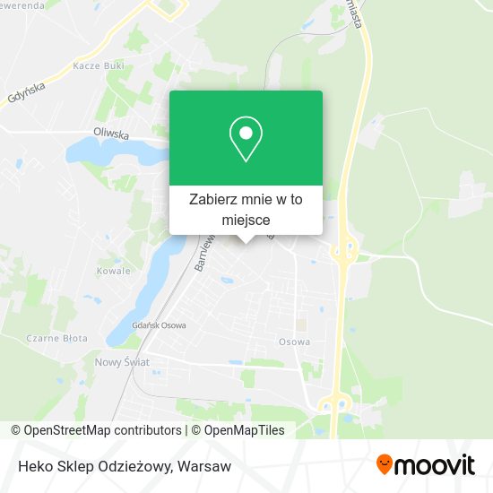 Mapa Heko Sklep Odzieżowy