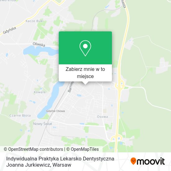 Mapa Indywidualna Praktyka Lekarsko Dentystyczna Joanna Jurkiewicz