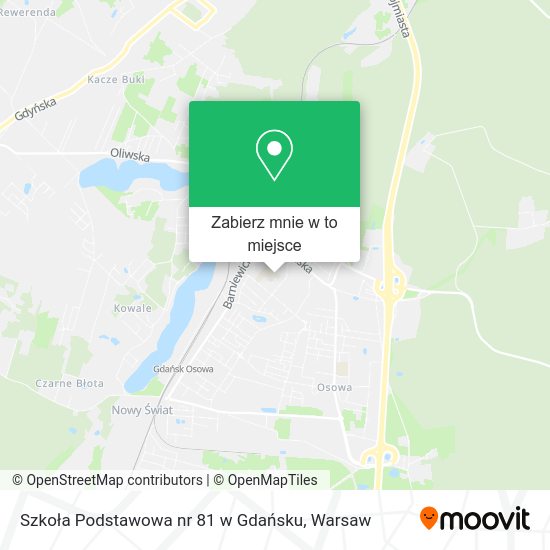 Mapa Szkoła Podstawowa nr 81 w Gdańsku