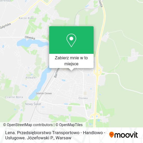 Mapa Lena. Przedsiębiorstwo Transportowo - Handlowo - Usługowe. Józefowski P.