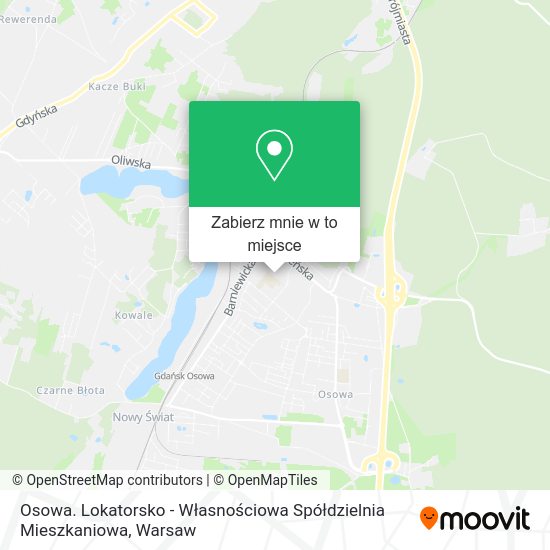 Mapa Osowa. Lokatorsko - Własnościowa Spółdzielnia Mieszkaniowa