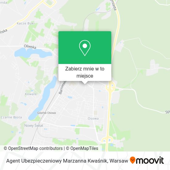 Mapa Agent Ubezpieczeniowy Marzanna Kwaśnik