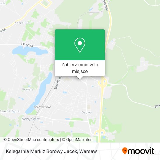 Mapa Księgarnia Markiz Borowy Jacek