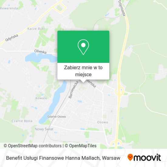 Mapa Benefit Usługi Finansowe Hanna Mallach