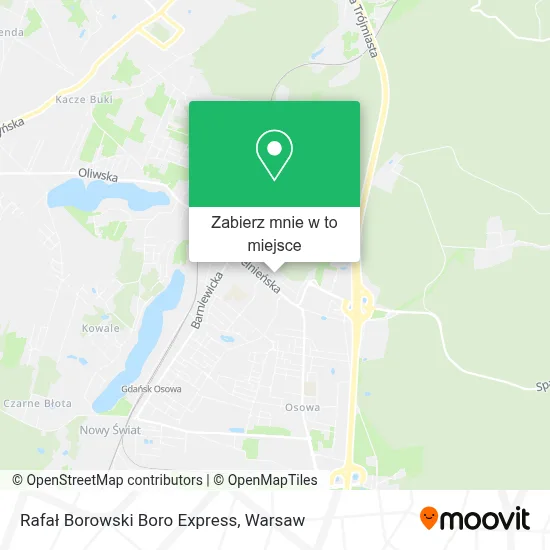 Mapa Rafał Borowski Boro Express