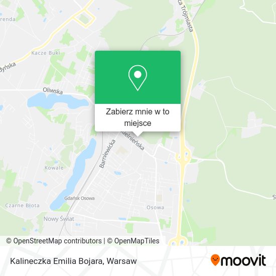 Mapa Kalineczka Emilia Bojara