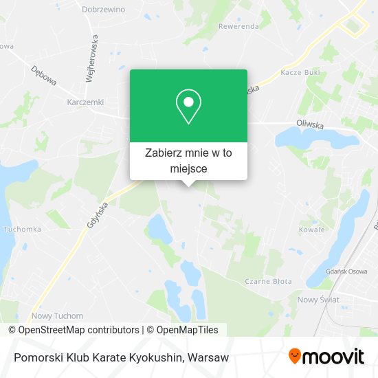 Mapa Pomorski Klub Karate Kyokushin