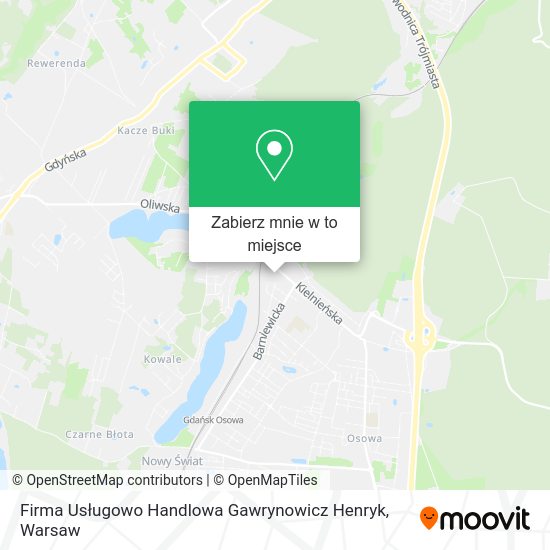 Mapa Firma Usługowo Handlowa Gawrynowicz Henryk