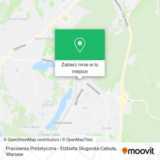 Mapa Pracownia Protetyczna - Elżbieta Sługocka-Cebula