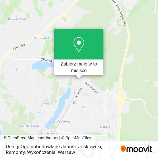 Mapa Usługi Ogólnobudowlane Janusz Jóskowski, Remonty, Wykończenia