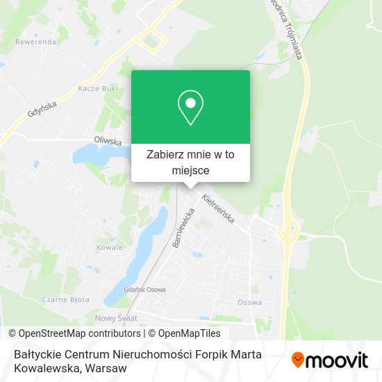 Mapa Bałtyckie Centrum Nieruchomości Forpik Marta Kowalewska