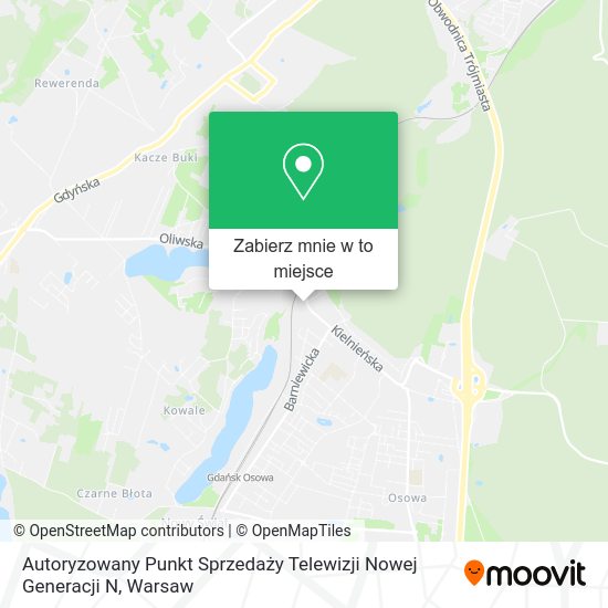 Mapa Autoryzowany Punkt Sprzedaży Telewizji Nowej Generacji N