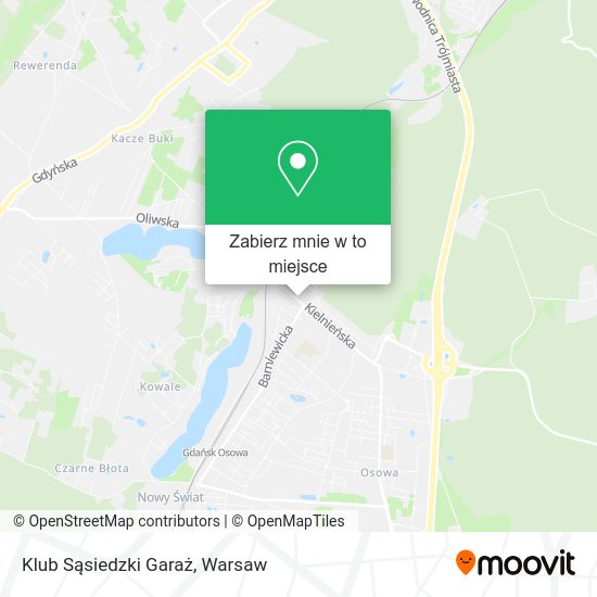 Mapa Klub Sąsiedzki Garaż